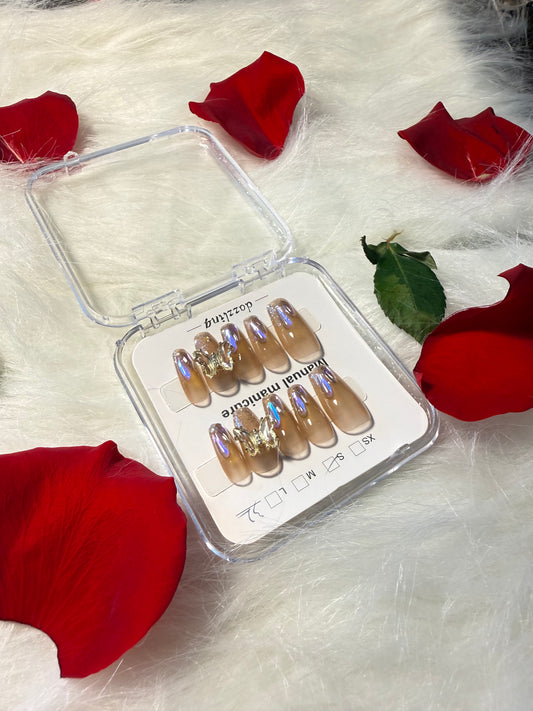 Tear Drop Square Medium Nails