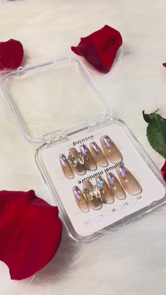 Tear Drop Square Medium Nails